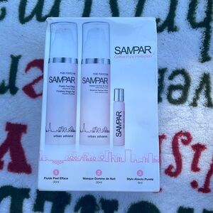 Sampar fluids peel efface. Masque gomme de nuit. Stylo absolu purete